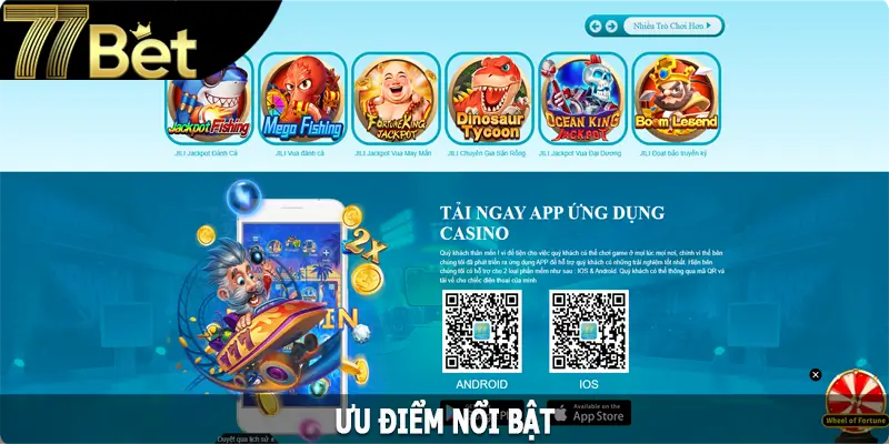 Ưu điểm nổi bật giúp 77Bet thành công như hôm nay