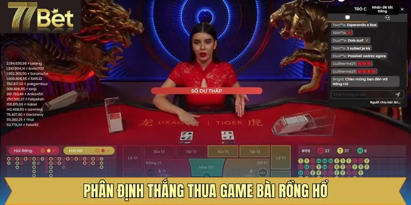 Hướng dẫn phân định thắng thua trong Dragon Tiger
